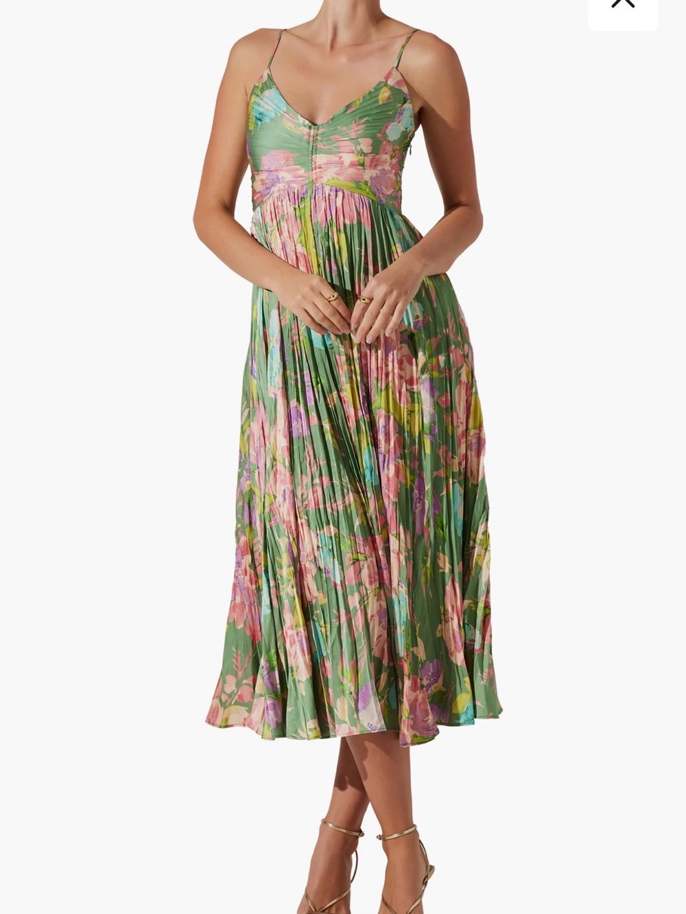 ASTR the Label Maeve Pleated Midi Dress